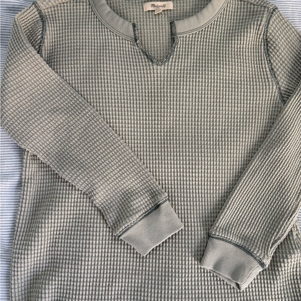 Madewell Thermal Waffle Knit Notch Neck Long Sleeve
Top Sage Green XS - Picture 3 of 4